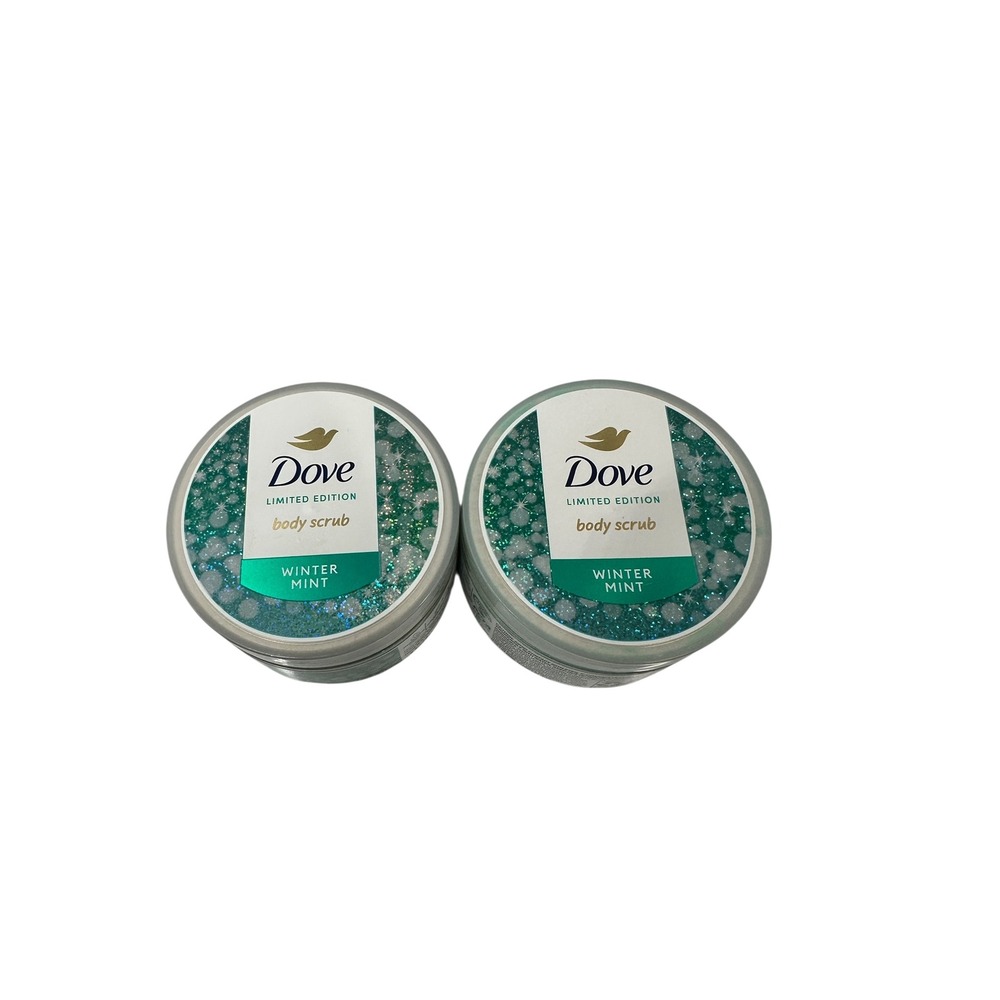Dove Winter Mint Body‎ Scrub Limited Edition Set of 2 New